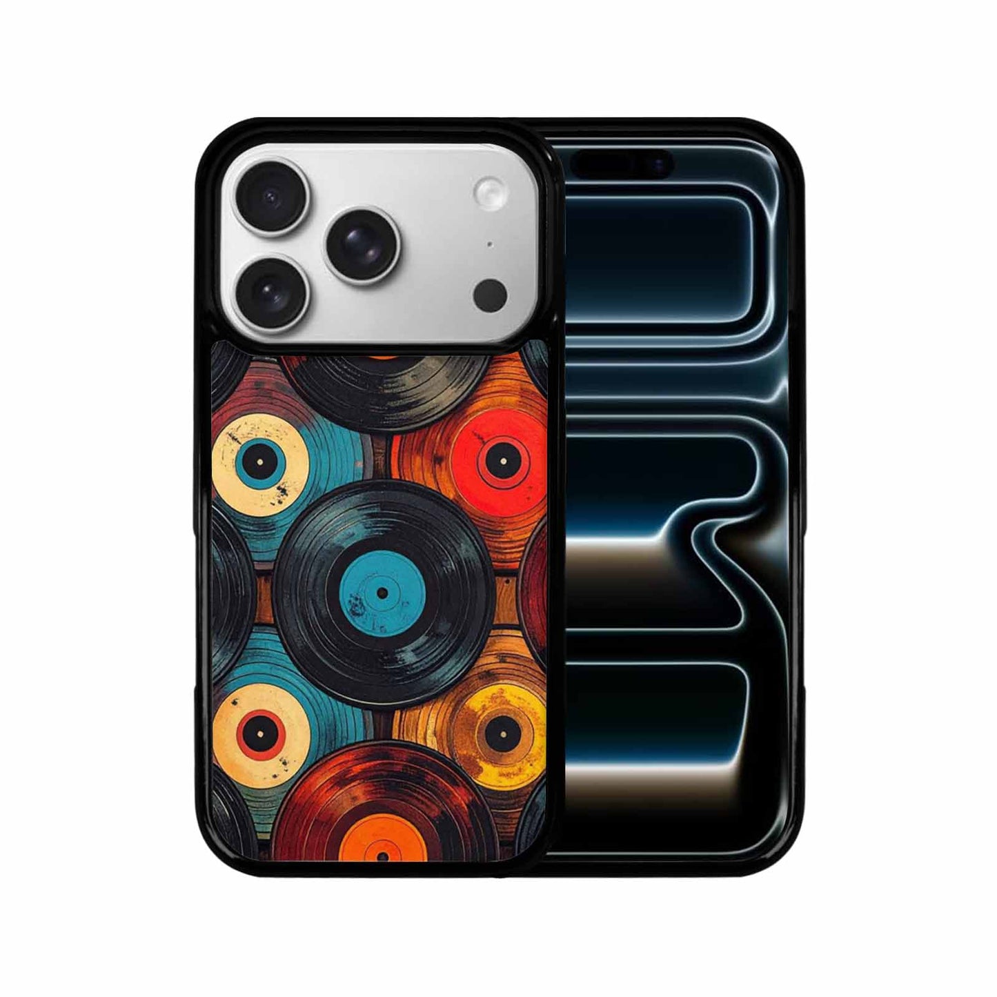 iPhone 17 Pro Case — Retro Wood Grain Vinyl Retro Vintage, Custom Phone Case