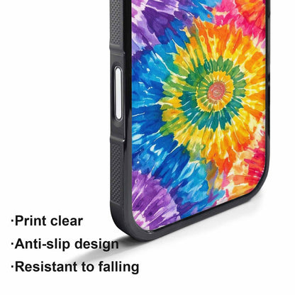 iPhone 17 Pro Case — Small Tie Dye Swirl Pattern Tie, Unique Phone Case Design