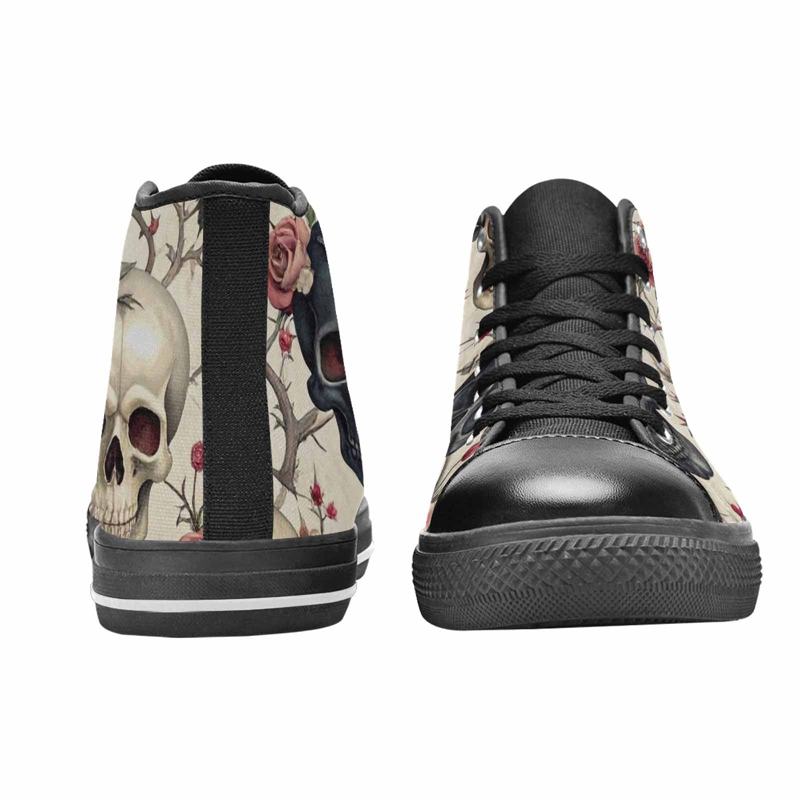 MEN'S Skulls - Roses High Top Canvas Vivid Shoes