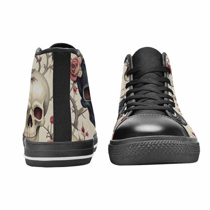 MEN'S Skulls - Roses High Top Canvas Vivid Shoes