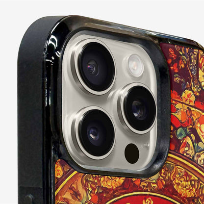 iPhone 16 Pro Max Case — Mandala Lions Art Seamless Pattern Vibrant, Unique Phone Case Design