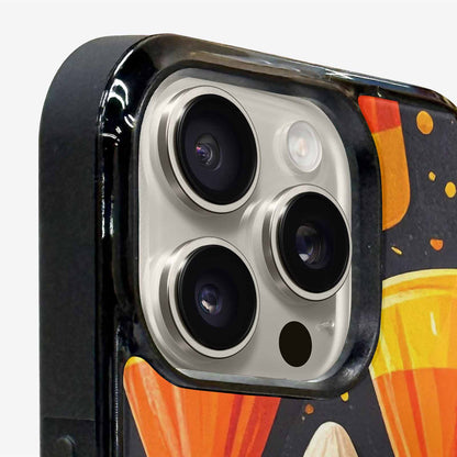 iPhone 16 Pro Max Case — Halloween Candy Corn, Custom Phone Case