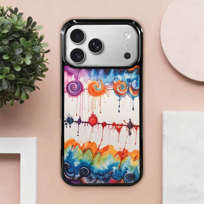 iPhone 17 Pro Max Case — Tie Dye Swirls Black Tie Dye, Custom Made Phone Cover