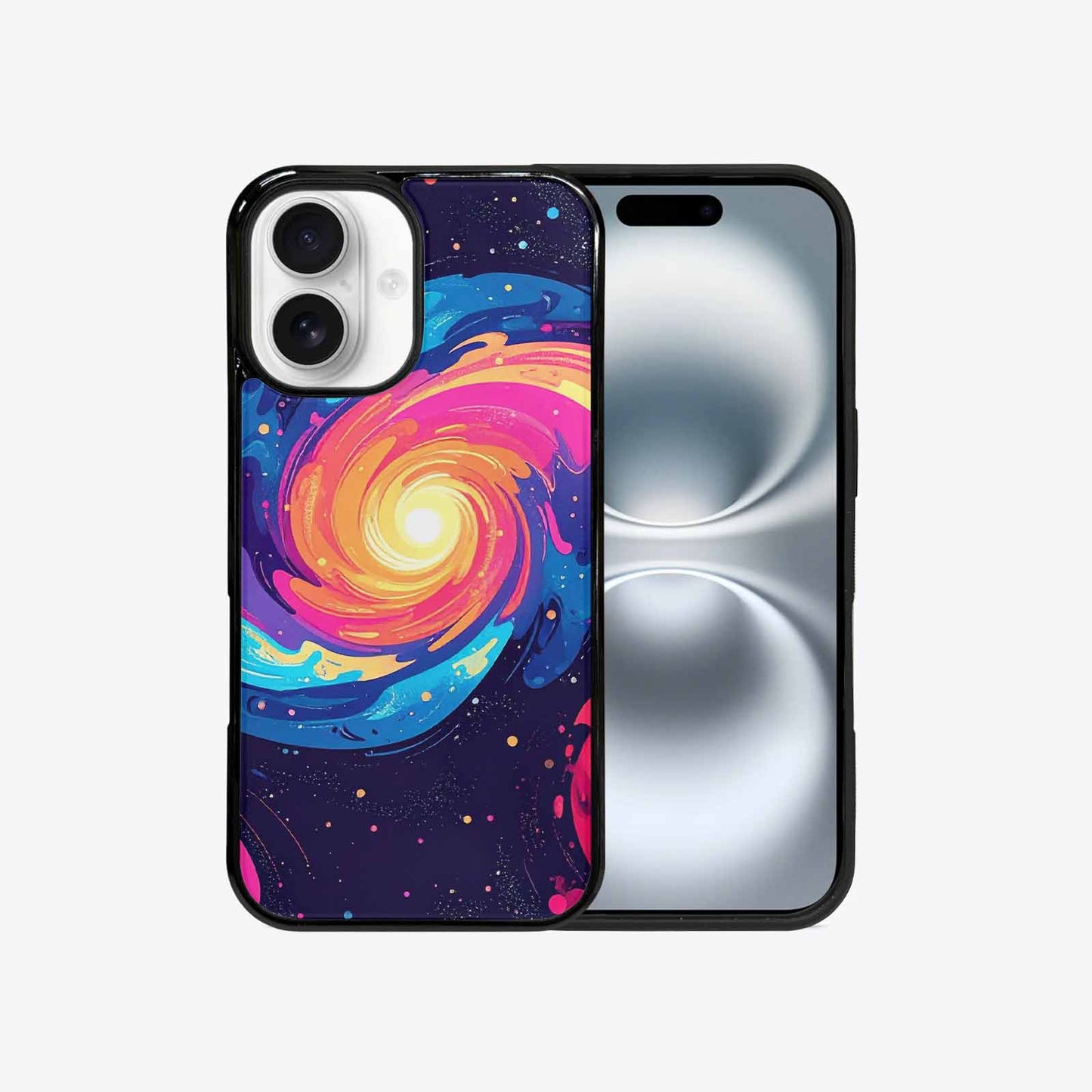 iPhone 16 Case — Love Wins Galaxy Seamless Pattern Vibrant, Custom Designed Case Cover