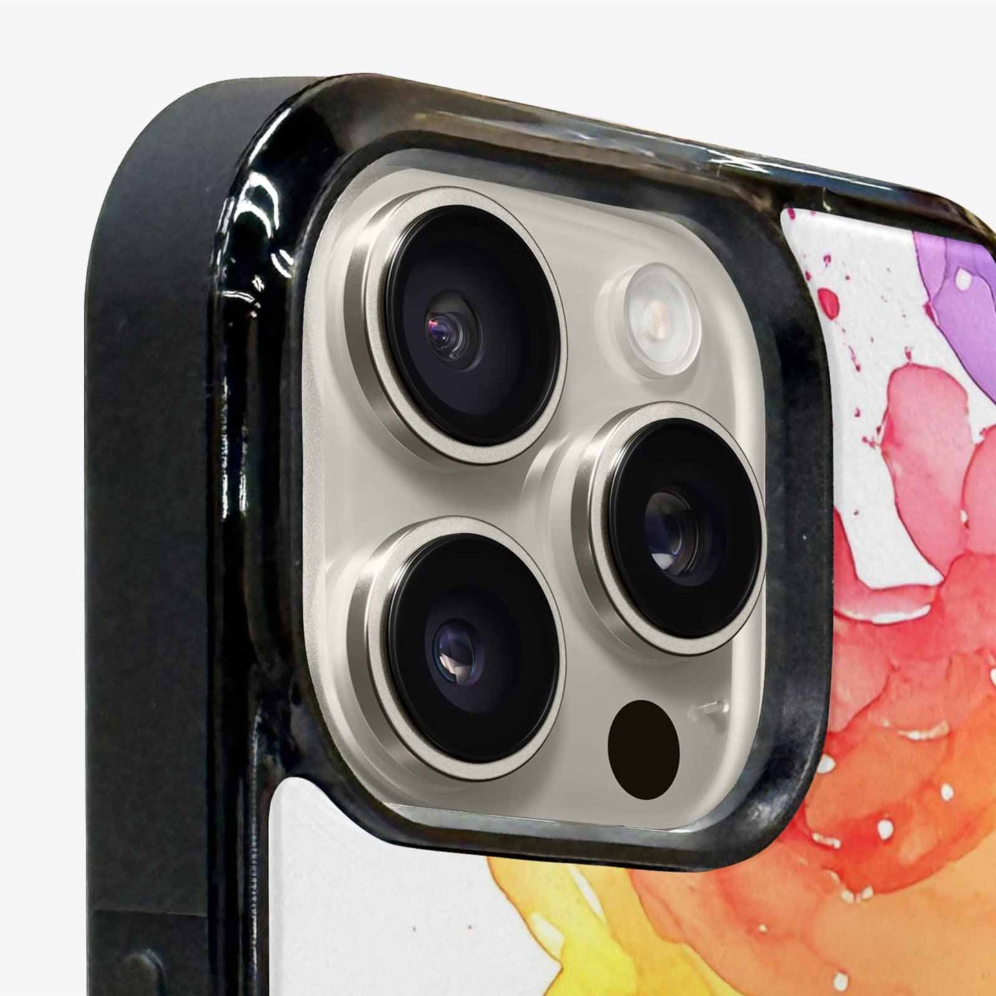 iPhone 16 Pro Max Case — Watercolor Splash Abstract Pattern Seamless Repeat, Customized Protective Case