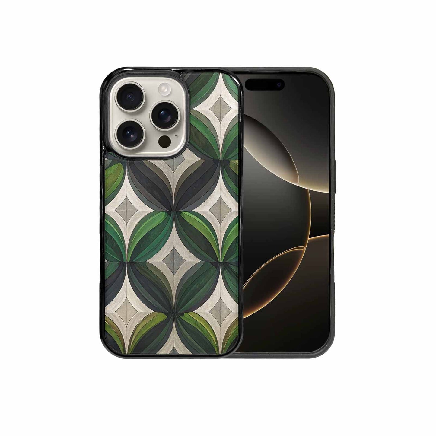 iPhone 16 Pro Case — Aromantic Flag Color Theme Small Rainbow, Custom Made Phone Cover