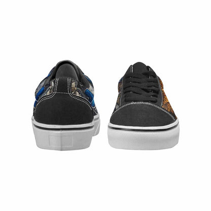 WOMEN'S Mandala Medallion Lace-Up Canvas Kaleidoscope Sneakers