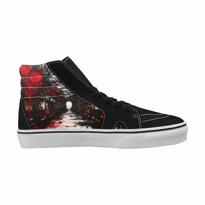 MEN'S Liminal Space Fragment High Top Canvas Vibrant Chaos Custom Sneakers