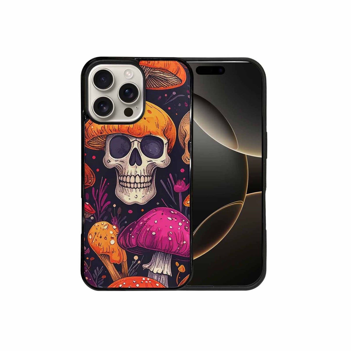 iPhone 16 Pro Max Case — Mushroom Skulls Custom, Personalized Phone Case