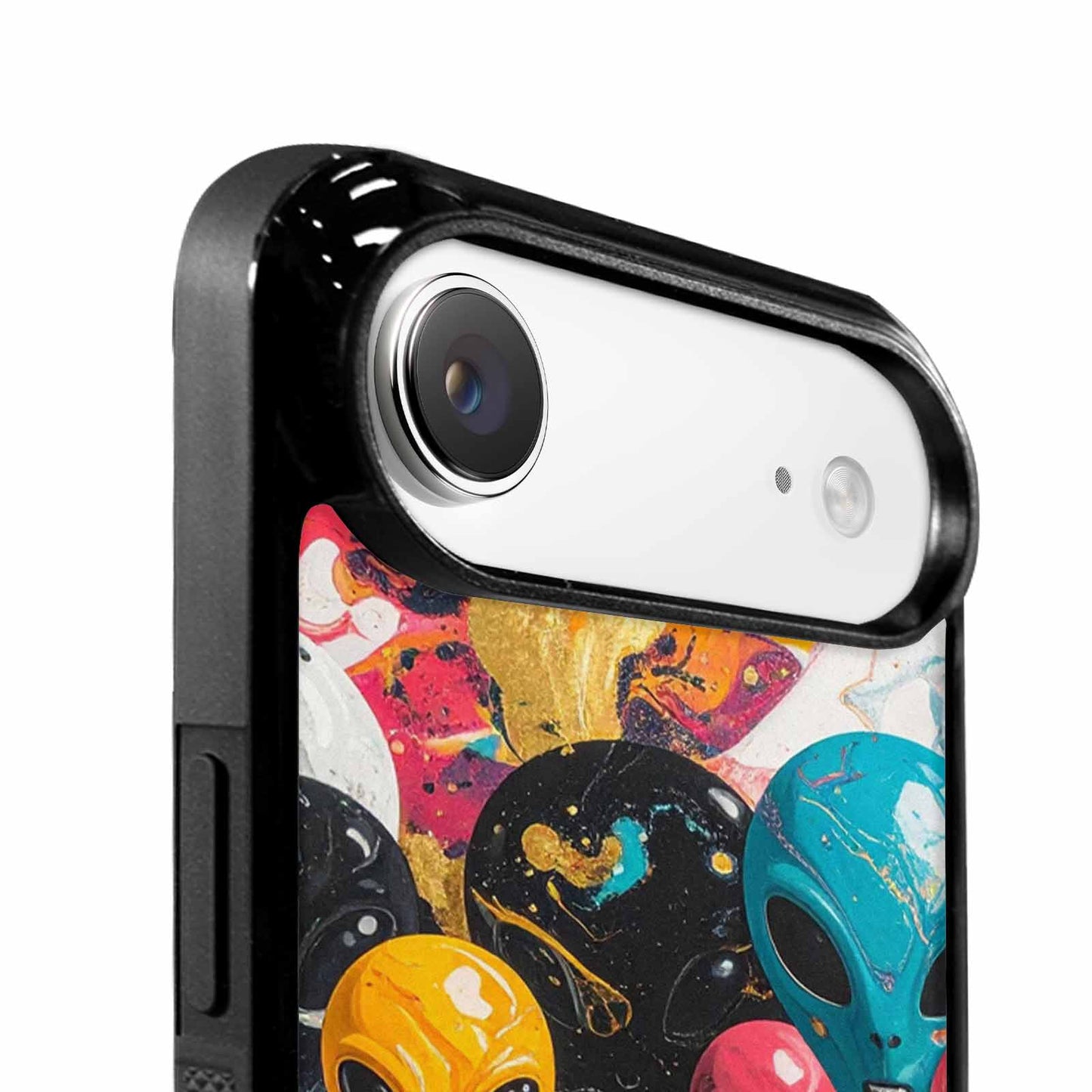 iPhone 17 Air Case — Aliens Marblealiens Pattern Jx7 Alien Scifi, Custom Art Phone Cover