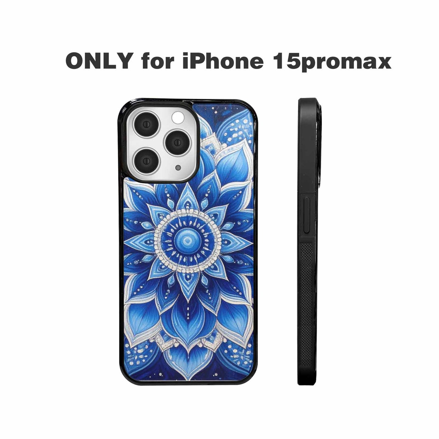 iPhone 15 Pro Max Case — Mandala Bohemian Print Edge To Edge, Customized Protective Case