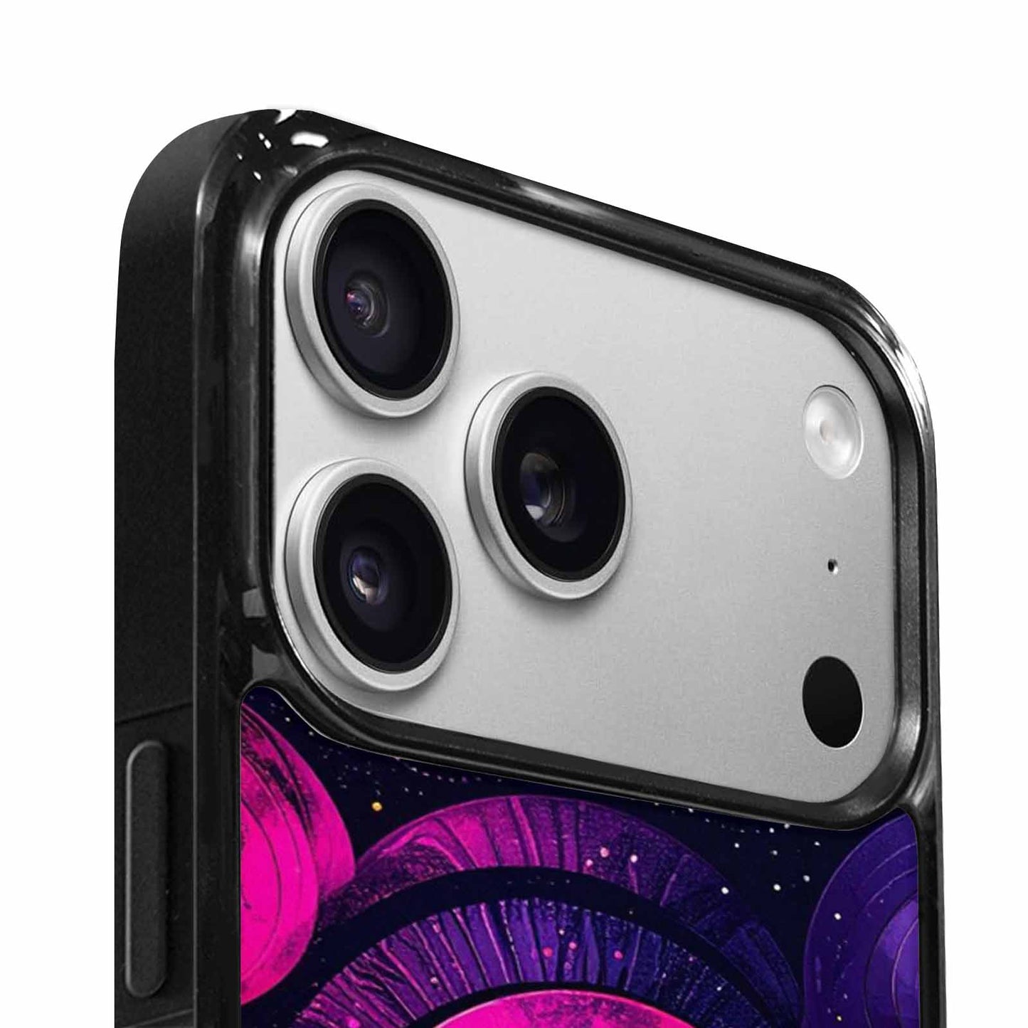 iPhone 17 Pro Case — Rose Galaxy Art Seamless Pattern Galaxy, Customized Protective Case