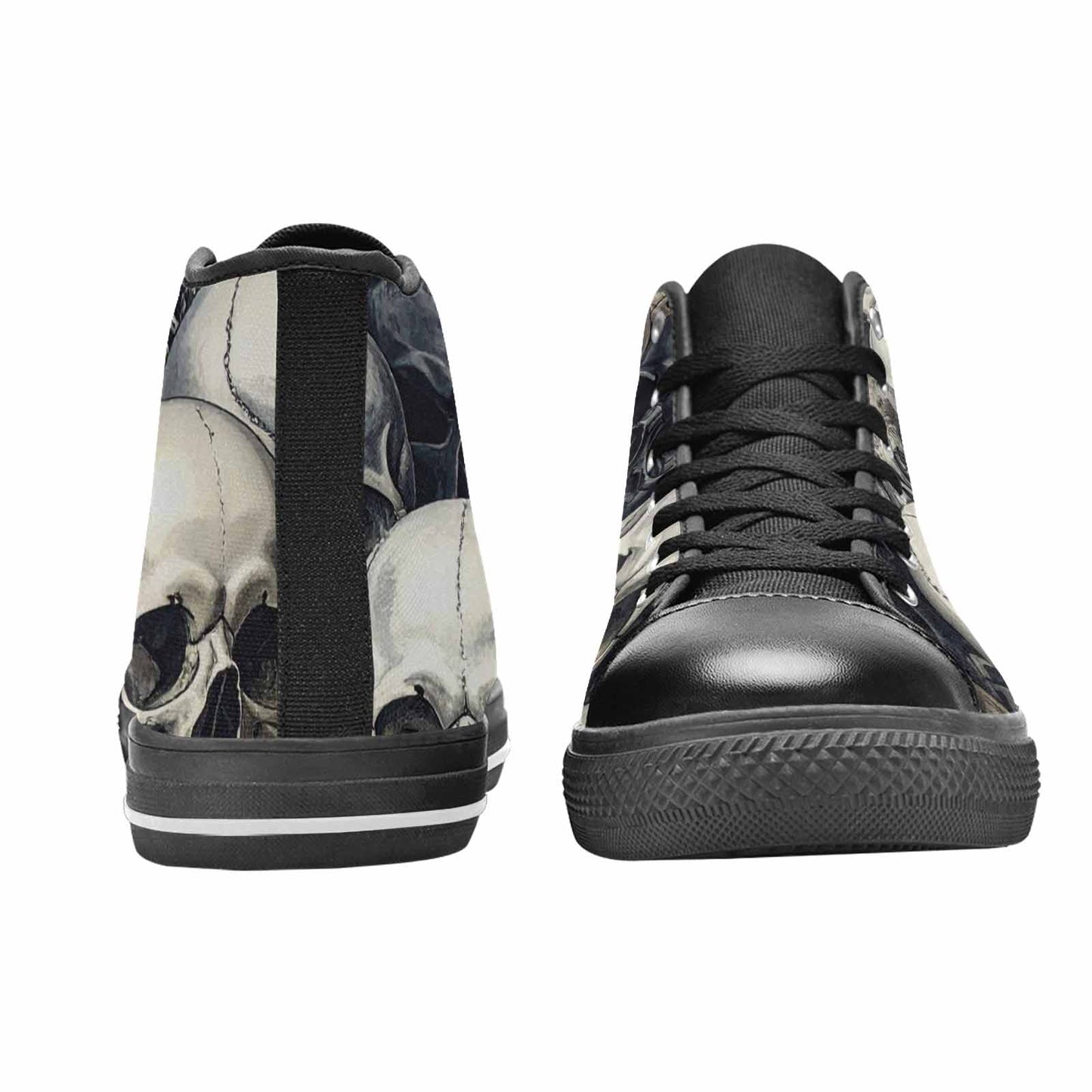 MEN'S Skulls - Classic High Top Canvas Cottagecore Custom Shoes