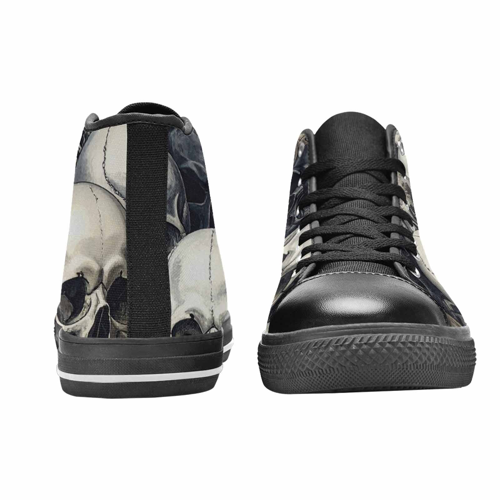 MEN'S Skulls - Classic High Top Canvas Cottagecore Custom Shoes