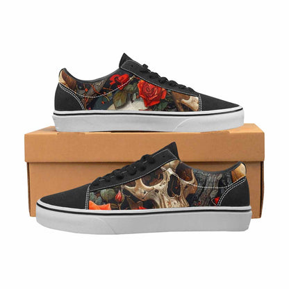 WOMEN'S More Overlapping Ontop Each Lace-Up Canvas Melting Art Sneakers