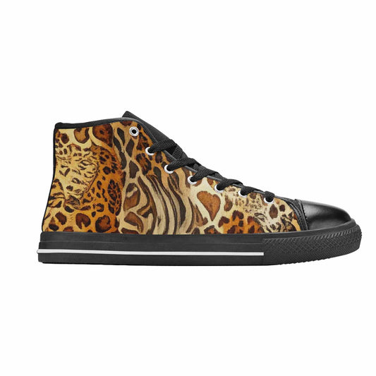 MEN'S Animal Print High Top Canvas Cottagecore Sneakers