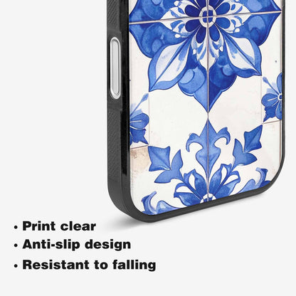iPhone 16 Plus Case — Mexican Talavera Tile Pattern Floral Geometric, Custom Printed Phone Case