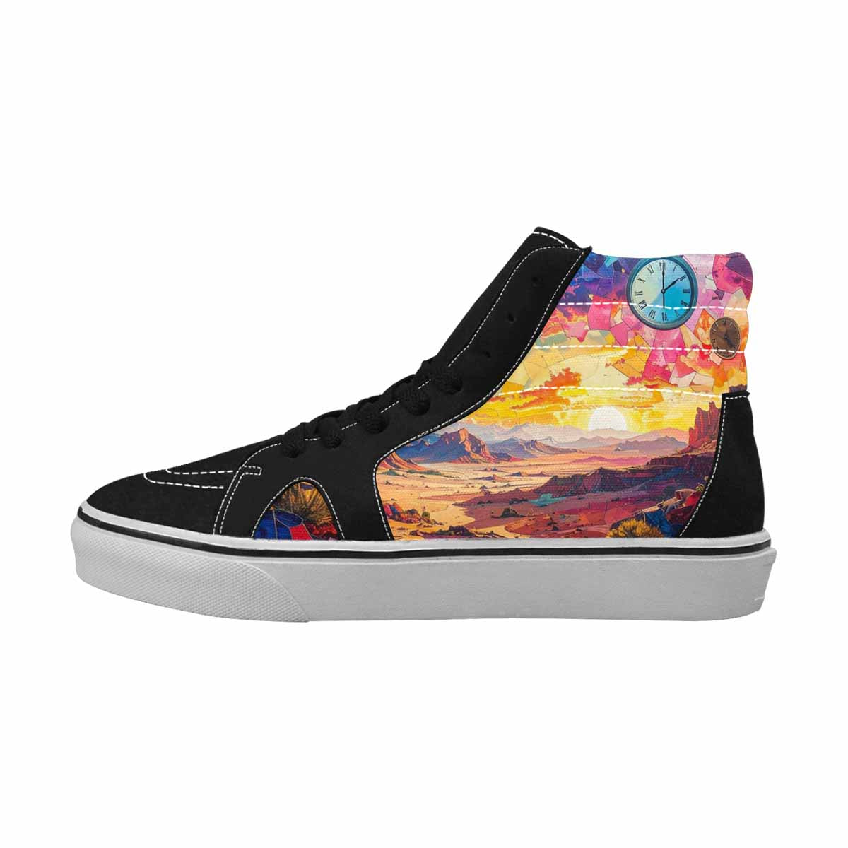 MEN'S Surreal Dream Fragment High Top Canvas Aesthetic Shoes