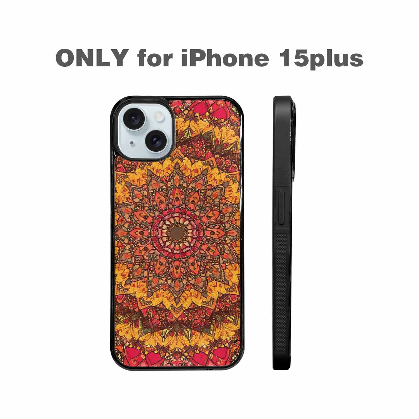iPhone 15 Plus Case — Mandala Lions Custom, Custom Phone Case