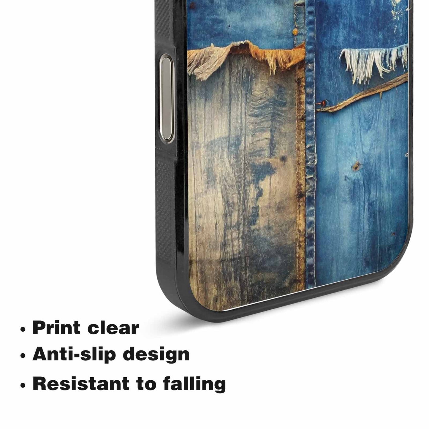 iPhone 15 Pro Max Case — Curve The Ripping Demin Tectures For, Personalized Phone Case