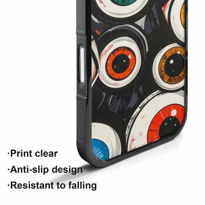 iPhone 17 Case — Googly Cartoon Eyeballs Cartoon Cute, Custom Print Case Cover