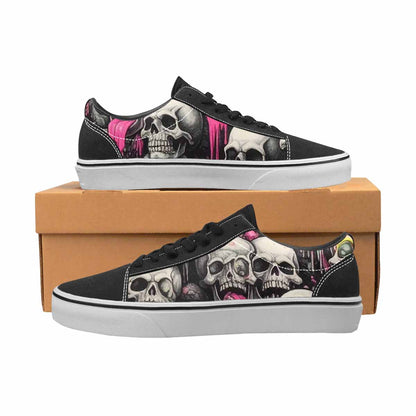 WOMEN'S Rainbow From Skull S Lace-Up Canvas Dreamlike Custom Shoes