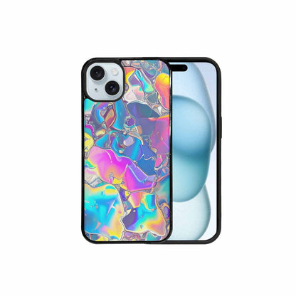iPhone 15 Plus Case — Holographic Iridescent Shimmer Pattern Hundreds Of, Custom Art Phone Cover