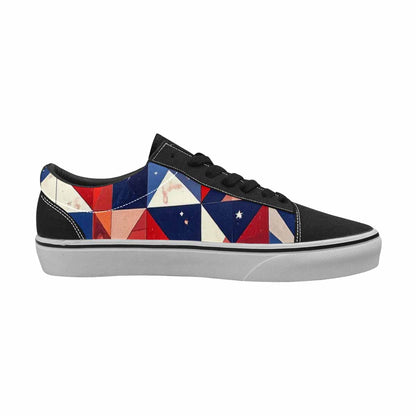 WOMEN'S American Flag Stars Canvas Lace-Up Surreal Sneakers