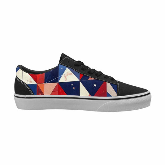 WOMEN'S American Flag Stars Canvas Lace-Up Surreal Sneakers