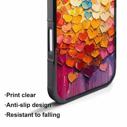 iPhone 17 Air Case — Full Color Vibrant Heart Burst Original, Custom Phone Case
