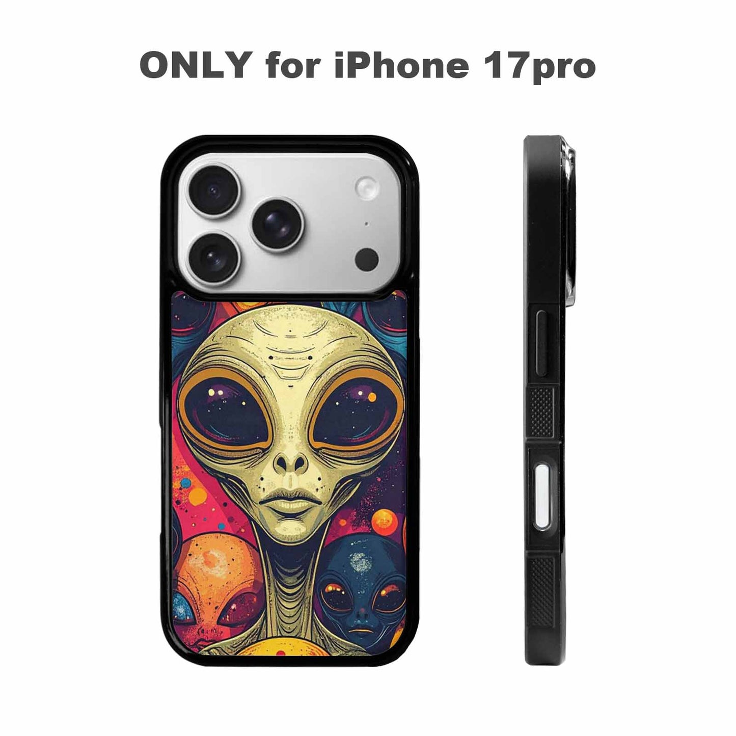 iPhone 17 Pro Case — Alien Ufo Cartoon Art Pattern Alien, Original Design Phone Case