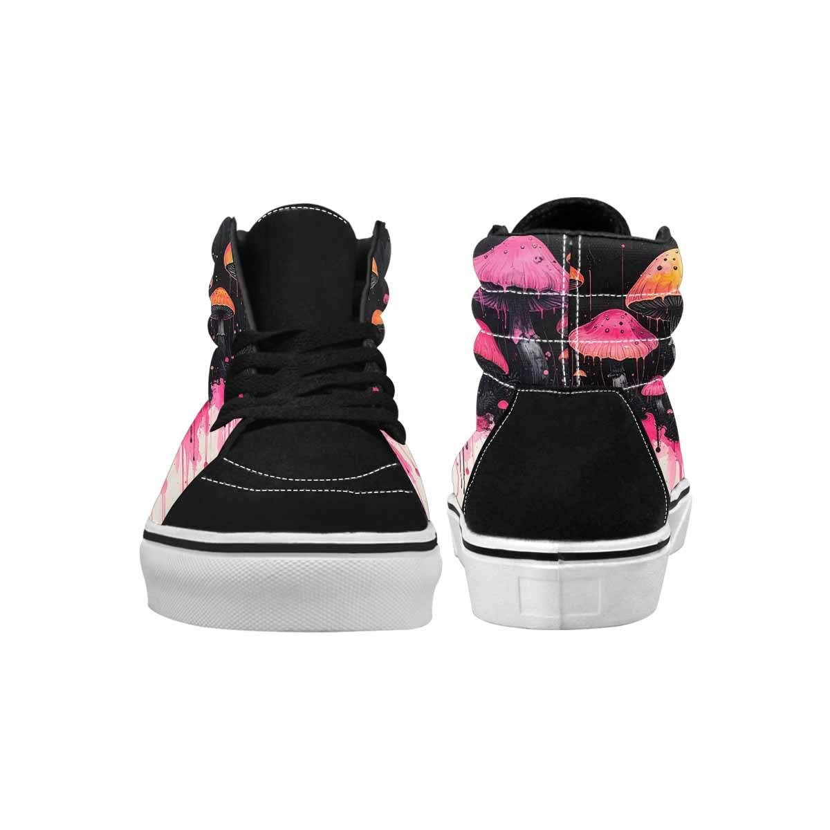 MEN'S Rainbow Drip Mushrooms High Top Canvas Vivid Sneakers
