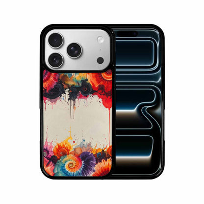 iPhone 17 Pro Case — Tie Dye Swirls Black Red Tie, Custom Print Case Cover
