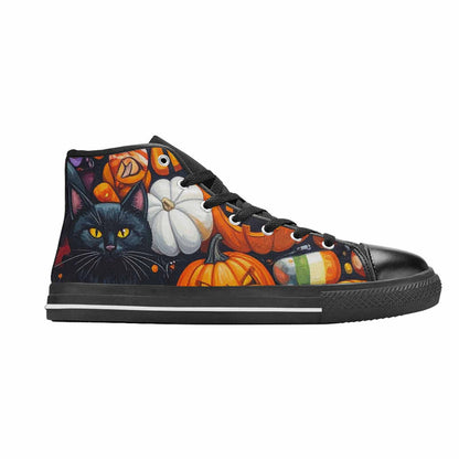 MEN'S Halloween High Top Canvas Cottagecore Sneakers