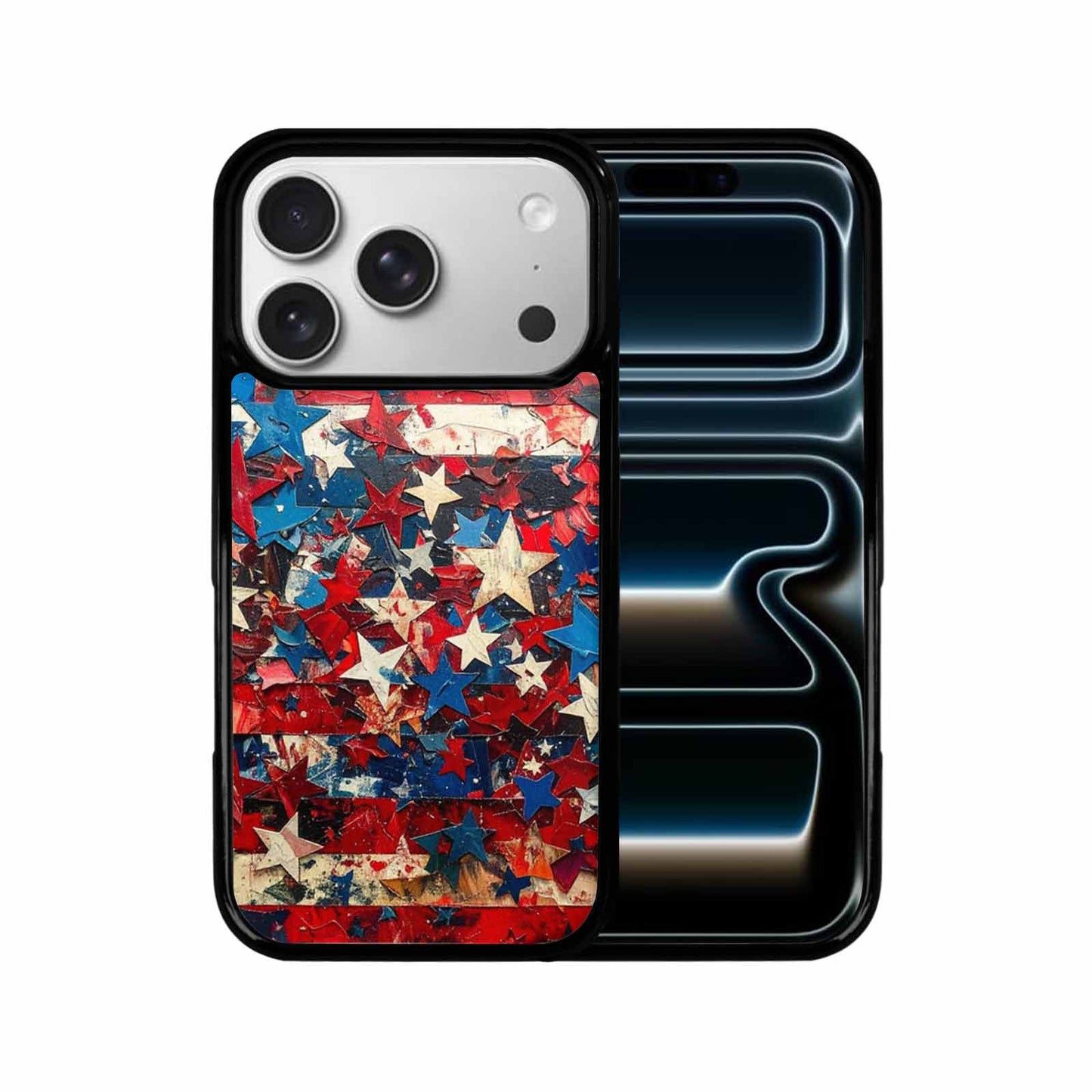 iPhone 17 Pro Case — Patriotic Stars And Stripes American Galaxy, Custom Made Phone Cover