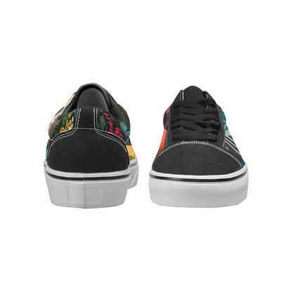 WOMEN'S Aliens Lace-Up Canvas Vibrant Chaos Custom Sneakers