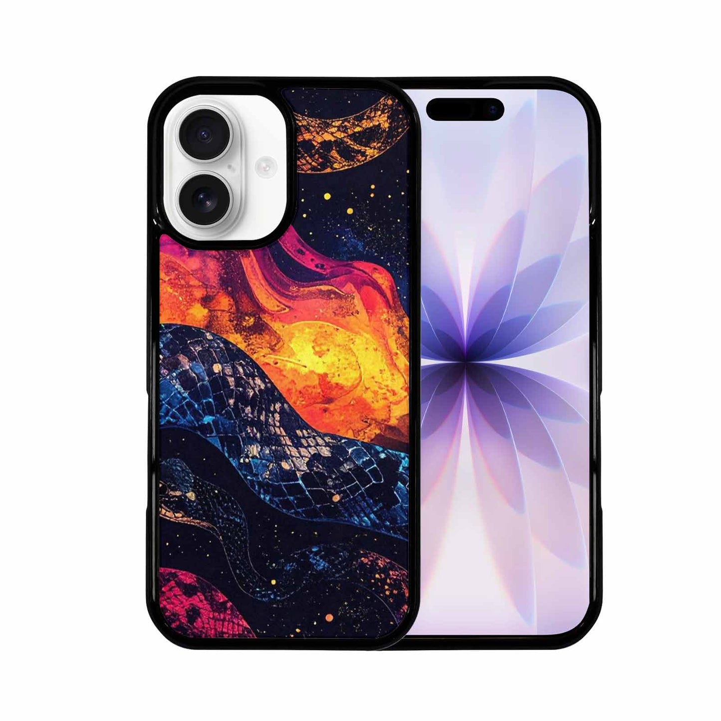iPhone 17 Case — Galaxy Snake Print Galaxy Space, Custom Printed Phone Case