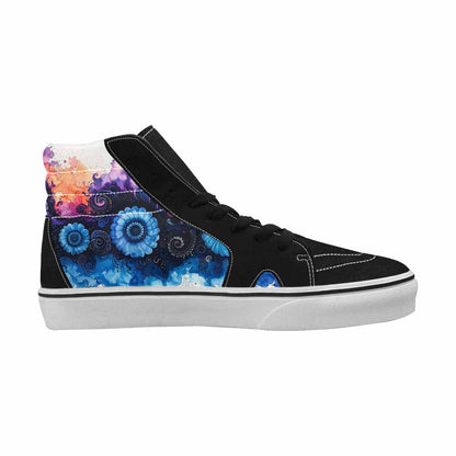 MEN'S Tie High Top Canvas Cottagecore Custom Sneakers
