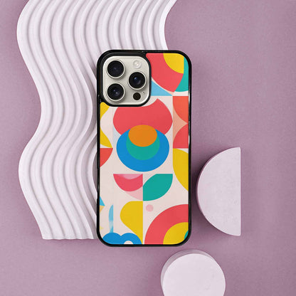 iPhone 16 Pro Max Case — 1960s Mod Cartoon Art Pattern, Customized Protective Case