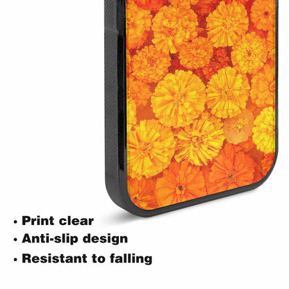 iPhone 15 Plus Case — Marigold Day Of The Dead Marigold, Unique Phone Case Design