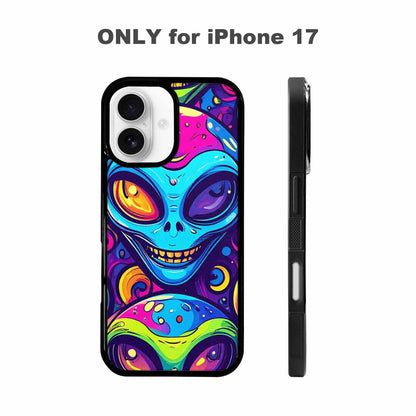 iPhone 17 Case — Alien Ufo Cartoon Art Alien Scifi, Custom Designed Case Cover