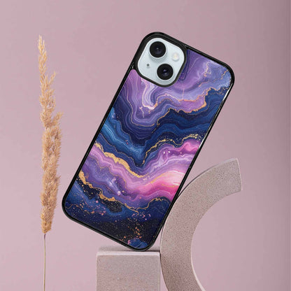 iPhone 15 Plus Case — Marble Galaxy Custom Personalized Phone Cover, Custom Designed Case Cover