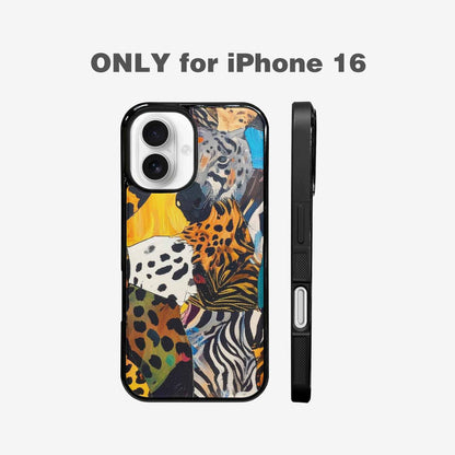 iPhone 16 Case — Full Color Vibrant Animal Print Animal, Custom Art Phone Cover