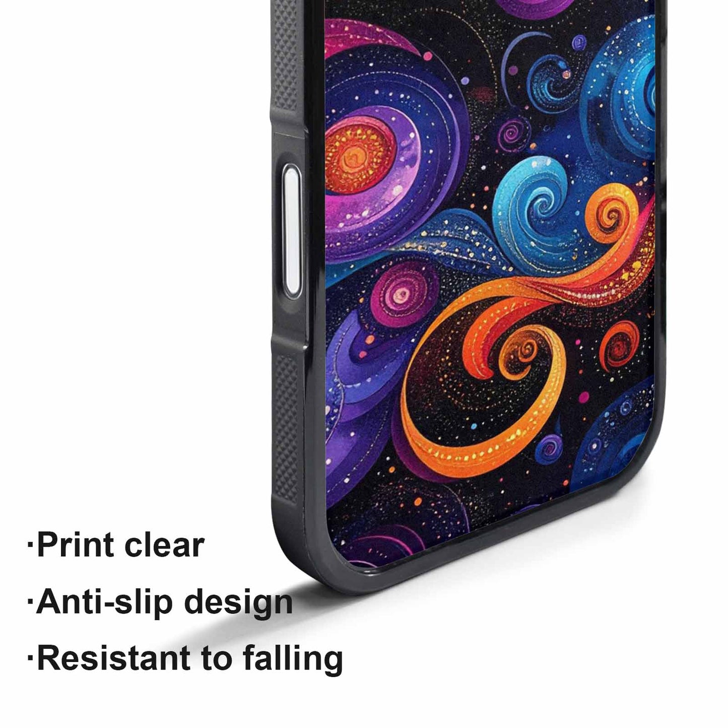 iPhone 17 Pro Max Case — Rose Galaxy Art Seamless Galaxy Space, Customized Protective Case