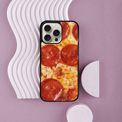 iPhone 16 Pro Max Case — Pepperoni Pizza Print Custom, Customized Protective Case