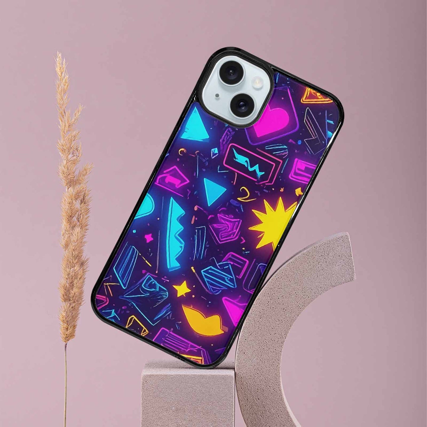 iPhone 15 Plus Case — 80s Retro Motif 80s Retro Motifs, Customized Protective Case