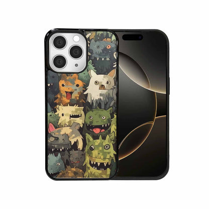 iPhone 15 Pro Max Case — Monsters Camomonsters Pattern D6o, Personalized Phone Case
