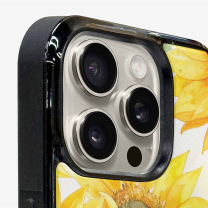 iPhone 16 Pro Max Case — Sunflowers Watercolor, Custom Print Case Cover