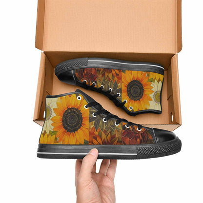 WOMEN'S Blend Melt Them High Top Canvas Dark Academia Custom Shoes