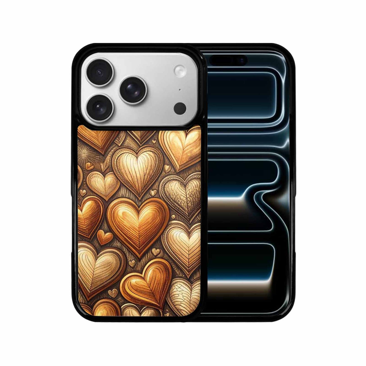iPhone 17 Pro Case — Retro Zodiac Heart Shape Retro Vintage, Custom Print Case Cover